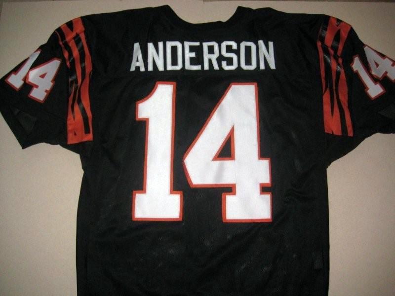 Men's Mitchell & Ness Ken Anderson Black Cincinnati Bengals 1981 Authentic Retired Player Jersey